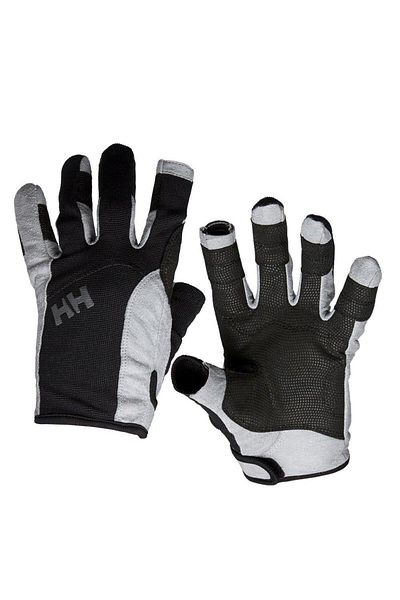 Helly Hansen Unisex Sailing Glove Short - Black Glove