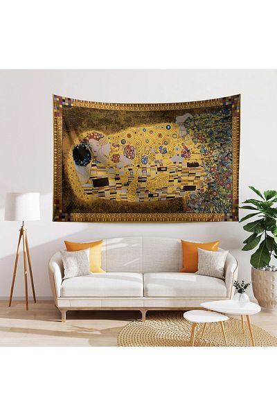Else Dekor Gustav Klimt Kiss Tapestry - Covor Duar cu model Kiss