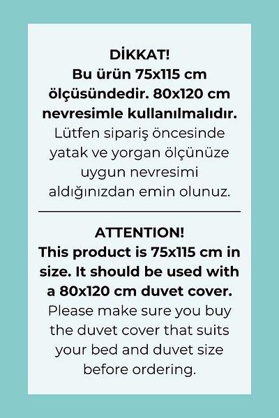 Tuğba Kuğu Park Bed Quilted Quilt - 75X115 cm