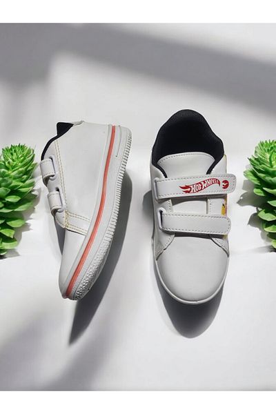 GEZER Pantofi sport pentru copii, cu tematică Hotwheels, cu velcro, ajustabili