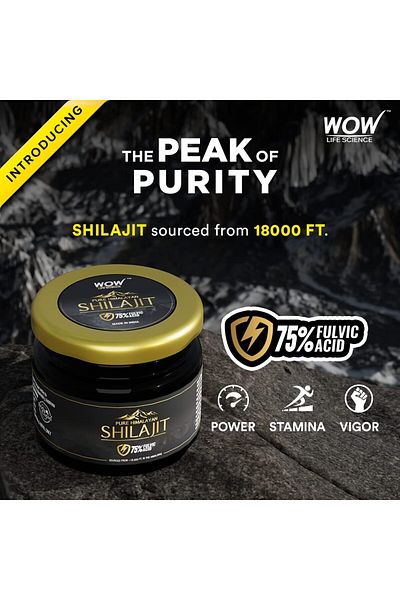 Wow Life Science Himalayan Shilajit 75%FulvicAcid 20g
