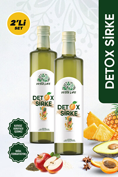 vesta life Detox Sirkesi Ödem Atmayı Destekleyici Ananas Sirkesi Doğal Ferman...