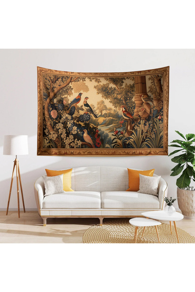Else Dekor Vintage French Retro Forest Garden Pattern Tapestry - Wall Cover & Carpet