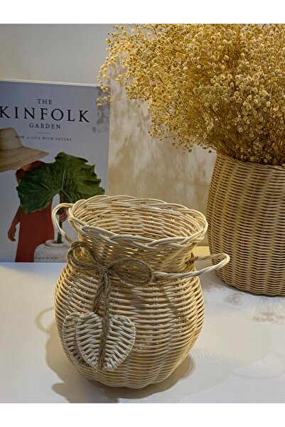 His Art Workshop RATTAN BOHEM KAŞIKLIK SEPETİ