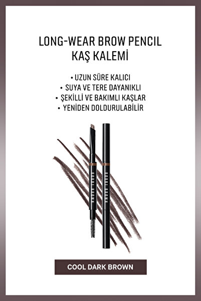 BOBBI BROWN Long-Wear Brow Pencil Kaş Kalemi-Cool Dark Brown