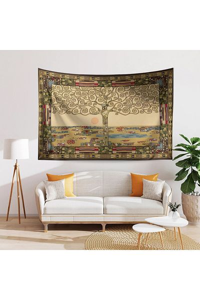 Else Dekor Gustav Klimt Tree of Life Pattern Tapestry - Wall Cover and Carpet
