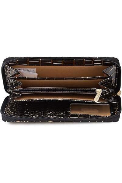 Caprese Miranda Women Handbag |classic Leather Wallet For Women| Large| Black