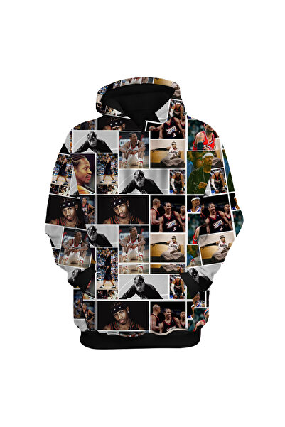 usateamfans Allen Iverson 3D Oversize Hoodie