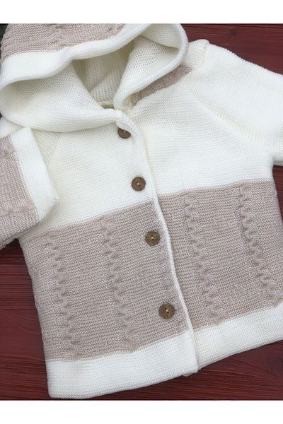 tinitins Hooded Double Layer Knitwear Girl - Baby Boy Cardigan