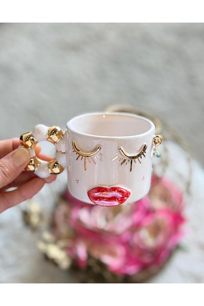 Pernotte Handmade 24 K Gold Plated Safis Turkish Coffee Cup