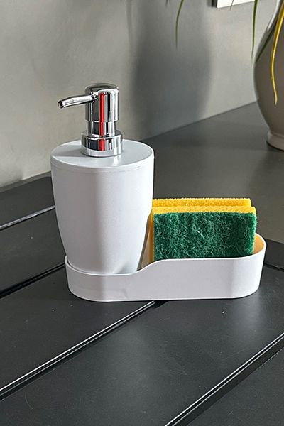Prima Nova Pure Sponge Kitchen Liquid Soap Dispenser-white
