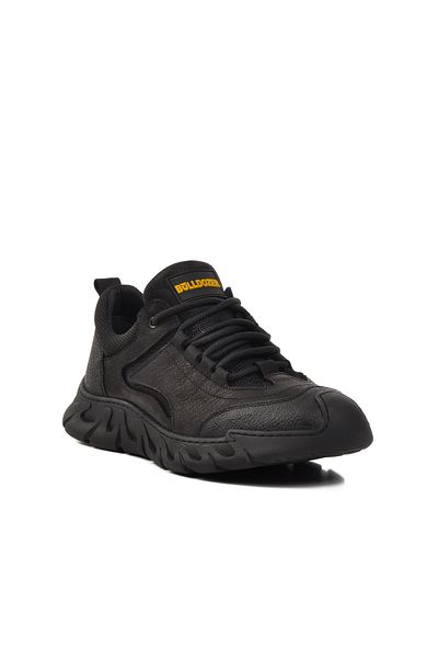 Bulldozer 250078   Black Nubuck Leather Men's Casual Shoes