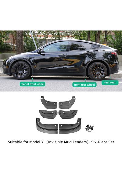 Choice My-ex39-my-ex39rw Luckeasy For Tesla Model Y 2020-2024 Rear Wheel Mud Flaps Car Modification Accesso