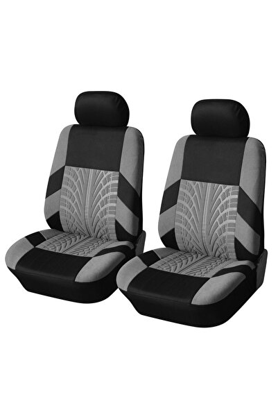 Choice أغطية مقاعد السيارة الأمامية الأنيقة باللون الرمادي، إكسسوارات السيارا...