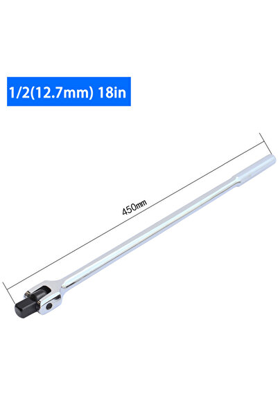 Choice1 18 Inch 1/2'' F Rod Wrench Socket 10'' 15'' 18'' Torque Wrench Long Force Bar Activity Head Strong L