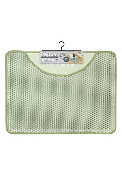 M-PETS Duplex Elekli Kedi Kumu Paspası Yeşil 60x45cm