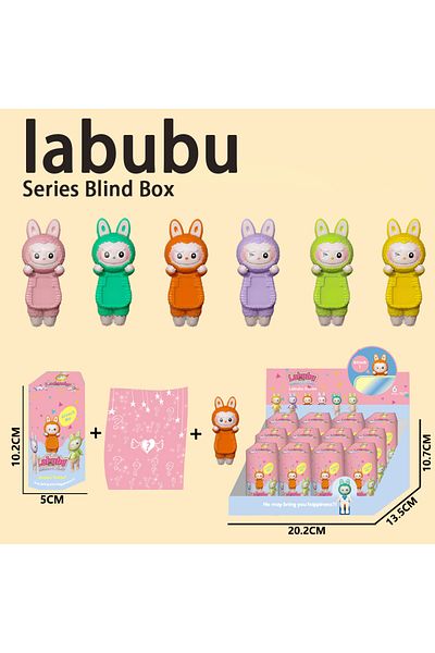 Choice Anime Labubu Blind Box Series Desktop decoration The Monsters Vinyl Face Doll Heart-Moving Macaro...