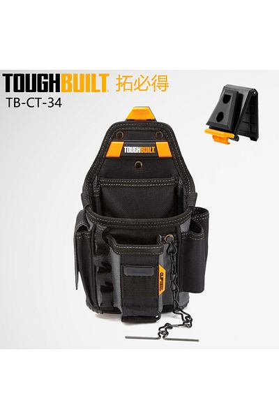 Choice حقيبة كهربائية صغيرة Toughbuilt Tb-ct-34 قابلة للتعديل 13 جيبًا مع 6 طبقات متينة