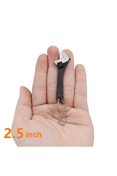 Choice 2.5inch Black Mini 2.5/4 Inch Adjustable Spanner Open-end Wrench Tools Small Wrench Portable Key Too