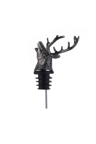 Choice Black-type 2 Deer Head Wine Pourer Bottle Stoppers Zinc Alloy Bar Tools Wedding Party Drinks Wine Ae
