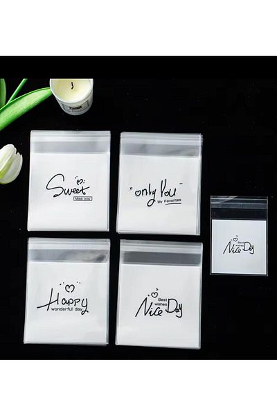 OZN AKSESUAR Τσάντα με διάφανο σχέδιο 10x10 cm - 95 τεμάχια Opp