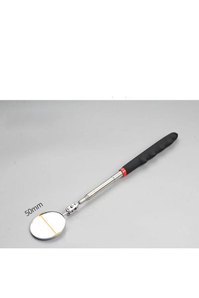 DUTRIEUX 50mmx55cm 360° Inspection Mirror Led Light Telescoping Mirrors Extend Mechanic Tools Inspection Mirr