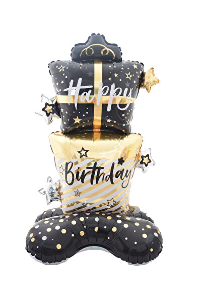 Choice Other black 1pc 59inch Large Stand Happy Birthday Bowknot Gift Box Bal...