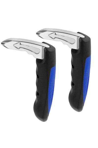 Choice Blue 2pcs Car Door Assist Handle 2 In 1 Multifunction Vehicle Support Handles Window Breaker Portabl