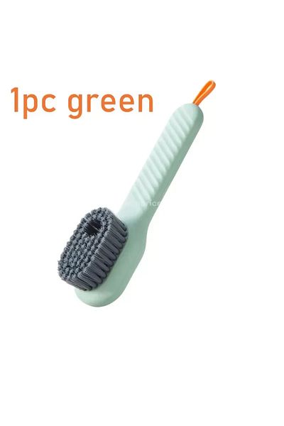Choice 1pc Green 1pc Multi-function Automatic Spot Shoe Brush Soft Hair Hand Pressure Hanging Hole Suitable