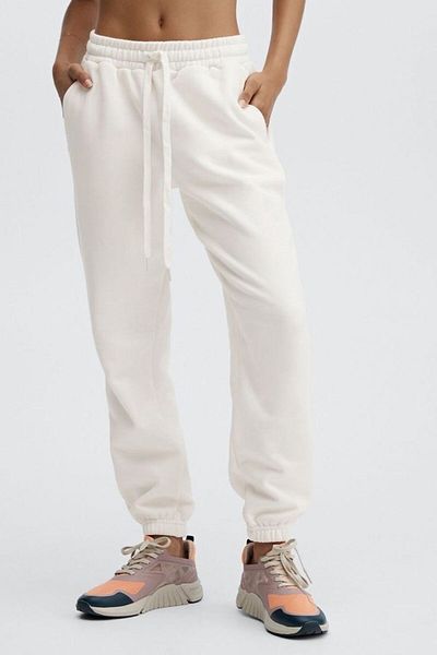 FUNSTYLE Λευκό καουτσούκ Jogger Molded Raised Sweatpants