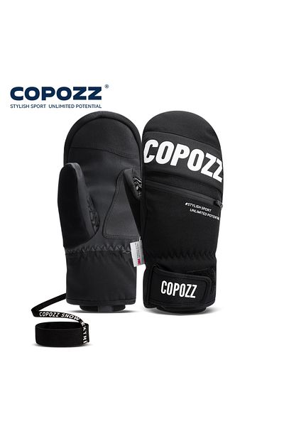 Choice S Black COPOZZ Upgrade Thicken Ski Gloves Winter Men Women 3M Thinsulate Thermal Snowboard Gloves Wa