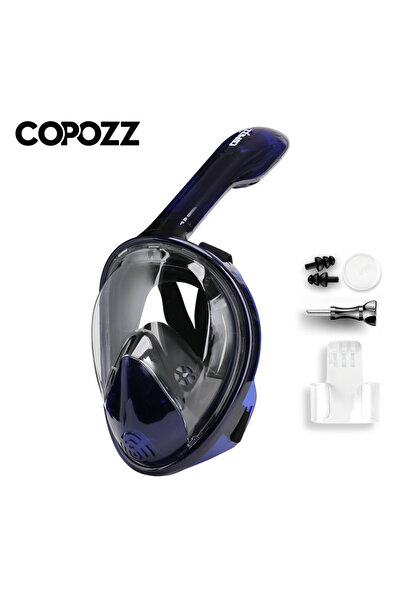 Choice قناع غوص احترافي COPOZZ أزرق داكن مقاس L/XL للغوص تحت الماء قناع غوص ك...