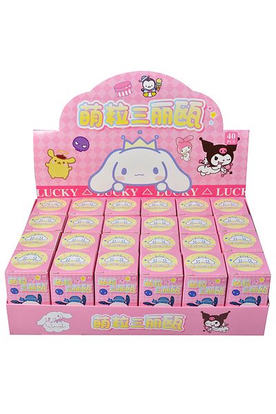Choice One Box(24PCS) 24pcs Blind Box Sanrio Kuromi Melody Cute Anime Characters Mysterious Surprise Childr