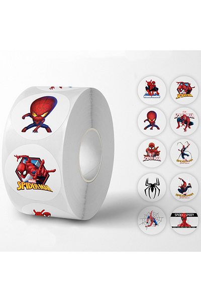 Choice 500pcs Disney Movie Spiderman Roll Stickers Anime Decal DIY Skateboard Laptop Motorcycle Book Cut...