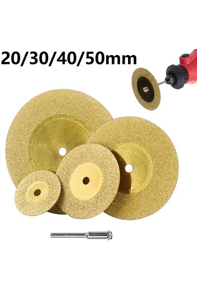 Choice 5pcs 20/30/40/50mm  Diamond Cutting Disc For Rotary Tools TiN Coated Circular Saw Blade For Cutti...