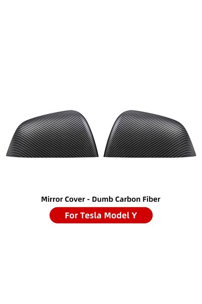 Choice YZ Carbon Fiber Car Paste Side Door Mirror Cover For Tesla Model 3 Model Y Auto Exterior Accessor...