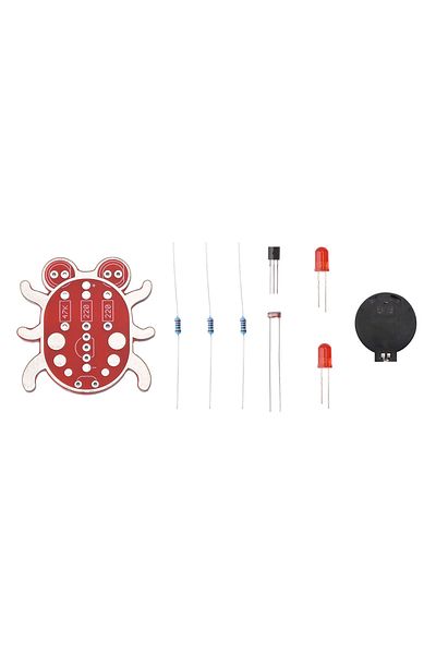 Choice Red Electronic Diy Kit Weevil Eye Beginner Learn To Solder Fun Kit Handmade Gift Fit For Student Exp