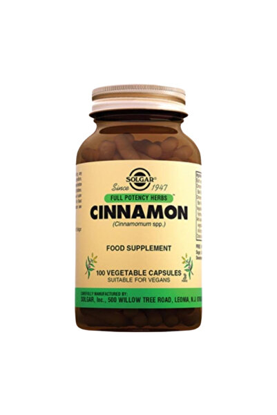 Solgar Cinnamon 100 Bitkisel Kapsül