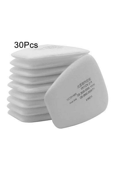 Choice Gray 5n11 Particulate Filter Cottons Respirator Filter Cotton Replacement, For Gas Respirator 6000 6