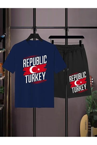 DAXİS Sportwear Company Σετ με θέμα την Τουρκία με εμπριμέ κάτω μέρος - Σετ μ...