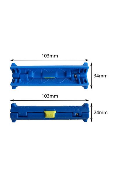 Choice Blue Multi-function Electric Wire Stripper Pen Cable Cutter Rotary Coaxial Stripping Machine Pliers