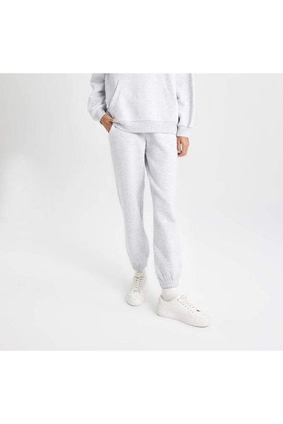 FUNSTYLE Λευκό ροζ Φλις Εσωτερικό Jogger Rubber Leg Sweatpants