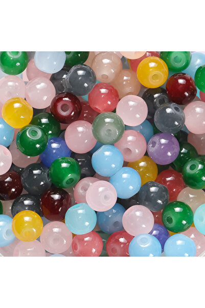 Choice30 30pcs Random mixed 30/50pcs 6mm Glass Round Beads Colorful Spacer Lo...