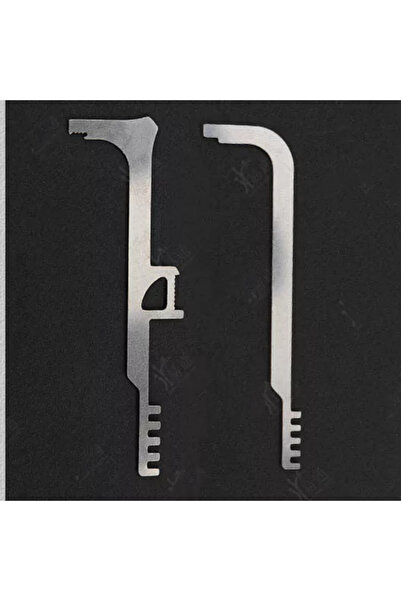 Choice 4 قطع من أدوات مشط من الفولاذ المقاوم للصدأ مع أسنان معدنية لإصلاح الأقفال لمكافحة الحرائق بحجم الجيب المتين ...