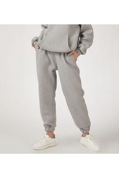 FUNSTYLE Γυναικεία φούτερ Jogger με 3 νήματα γκρι καουτσούκ