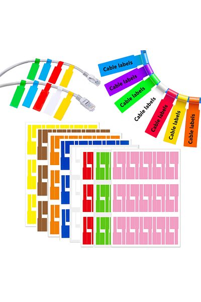 Choice 240pcs 240 Pcs Cable Labels Tags For Cable Management Colorful Waterproof Cord Labels Tags For Wire