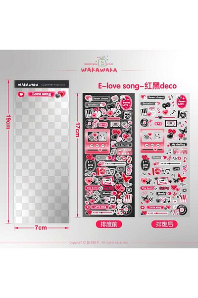 Choice 05 Scrapbook Music Decorative Sticker Korean Diy Phone Luggage Motorcycle Laptop Flakes Idol Card De
