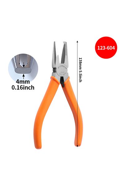 Choice 4mm Flush Cutter Plastic Cutting Pliers 90 Degree Double-edged Cr-v Tip Cutter Nipper With 4/6/8/10m