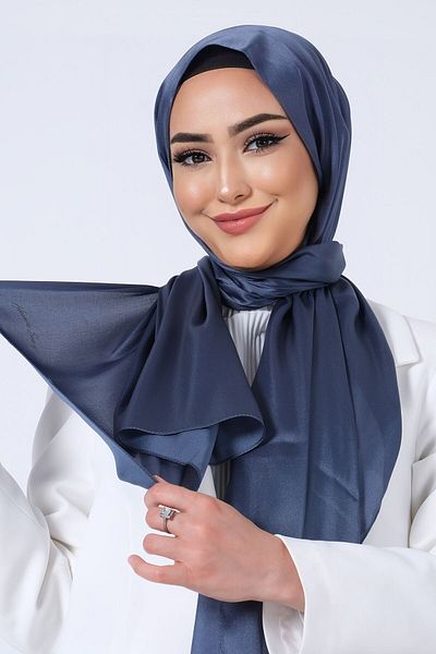 HAREM SCARF Șal din satin de cristal INDIGO Harem Scarf