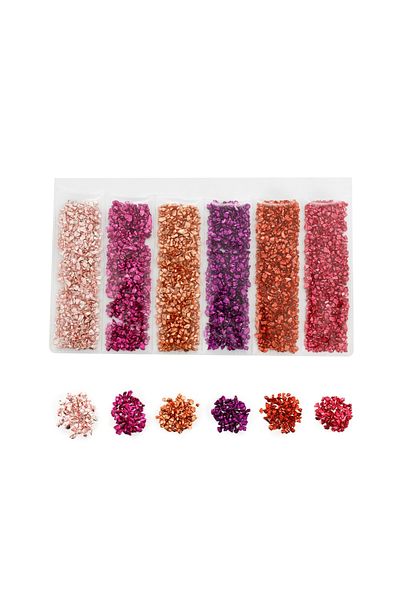 AGCFABS Broken Glass Stones Resin Fillings Crystal UV Epoxy Filler DIY Crafts Nail Art Decorations Handma...